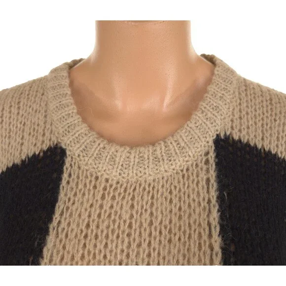TheOpen Product Check Sweater Size 2 M Womens Check Knit $145 - Picture 4 of 12